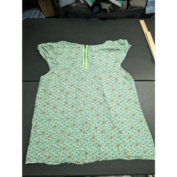 Sunny Girl Green Floral Print Women's 1X - Picture 2 of 5